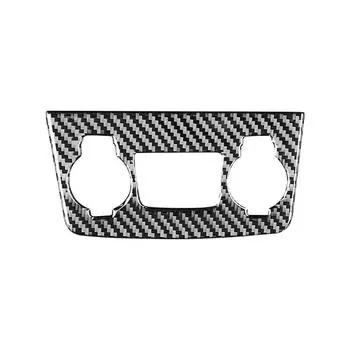 Car Console Cigarette Lighter Cover Trim Sticker Carbon Black Accessories For Hyundai Sonata 2011 2012 2013 2014