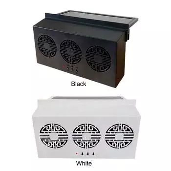 Car Cooling Fan 180 Degree Angle Adjustable Air Circulation Fan 5.5V Auto Parts чёрный