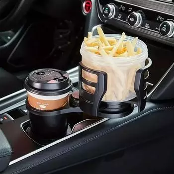 Car Cup Holder Expander Adapter Adjustable Multifunctional 2 In 1 Car Cup Bottle Holder Phone Holder Aromatherapy Organizer