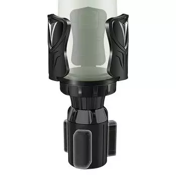Car Cup Holder With Adjustable Base Automotive Adapter Bottle Holder Adjustable Arms & Base Insert Car Coffee Mug Adapter Fit чёрный