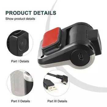 Car Dash Cams 1080P HD DVR Cameras G-Sensor Video Recorders Dashcam Electronics Travel Recorder CHINA