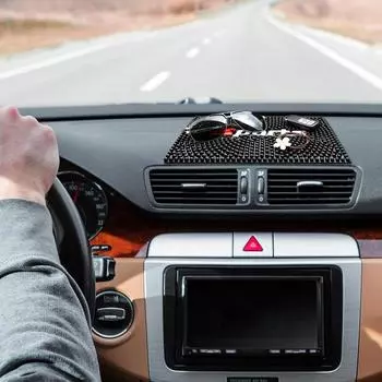 Car Dashboard Mat Versatile Dashboard Sticky Pad Car Dashboard Non Slip Mat Heat-Resistant Anti Slip Car Dash Grip Pad Non Slip Russian Federation