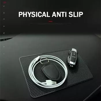 Car Dashboard Non Slip PVC Mat Silicone Sticky Pad Phone Holder Mat Anti-skid Mat Car Interior Accessories