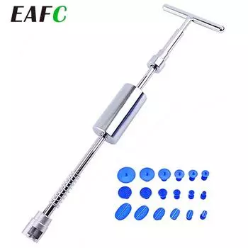Car Dent Repair Tools 50cm 42cm Auto Repair Dent Puller Kit Slide Hammer Reverse Hammer Glue +18pcs Glue Puller