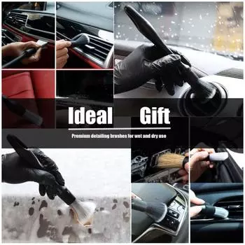 Car Detailing Brush Car Detail Cleaning Tool Dashboard Cleaning Brush Air Outlet Wheel Brushes Auto Interior Cleaning Brush