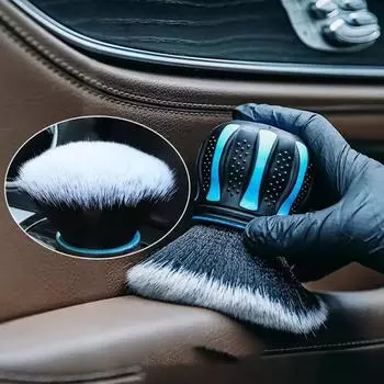Car Detailing Brushes Soft Auto Interior Dust Remover Multifunctional Curved Design Dirt Dust Clean Brushes For Auto Furniture красный
