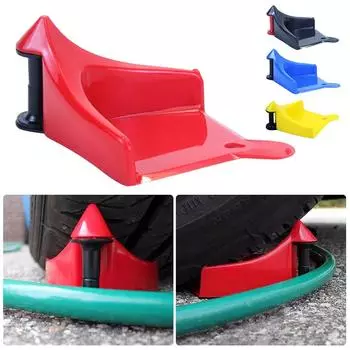 Car Detailing/Washing Tool Cars Washing Duct Unclogging Prevents Hoses From Getting Stuck Under Wheels Hose Slide Tire Wedge красный