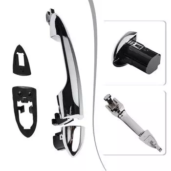 Car Door Handle Without Hole For AlfaRomeo Hole Giulietta 2010-20 156099956 ABS Door Exterior Grip Puller Silver CHINA