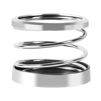 Car Drink Holder with Spring Smartphone and Accessory Silver Design, Storage,