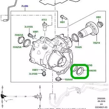 Car Drive Shaft External Gasket LR001950 30681339 For Land Rover DISCOVERY LR2