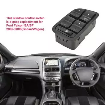 Car Driver Side Window Lifter Master Switch Control Button Accessories красный