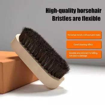 Car Dust Removal Brush Car Air Conditioner Vent Brush Wooden Handle Soft Bristles Seat Detailing Duster For Steering Wheel CHINA