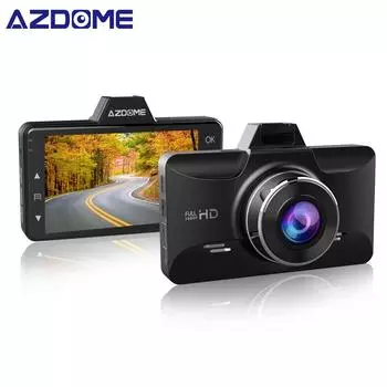 Car Dvr AZDOME M01 1080P 3 inch Screen with Night Vision G-Sensor Dash Cam