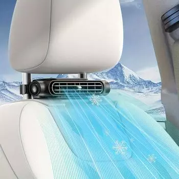 Car Electric Fan Kit, Mini Car Cooling Fan with Adjustable Speeds, USB Powered, 36V Operating Voltage, Plastic Material чёрный