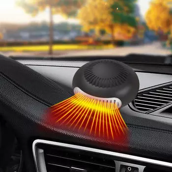 Car Fan Heater Windscreen Defogger Degree Rotatable Defrosting 12V 120W