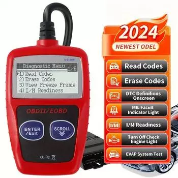 Car Fault Code Reader Accurate Engine Diagnostic Scanner OBD2 Scanner Read and erase fault codes CAN diagnostic tool чёрный