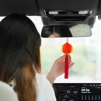 Car Fragrance Pendant Car Perfume Pendant Fragrance Aromatherapy Ornament Oil Diffuser Perfume Pendant Red Lanterns Design For жёлтый
