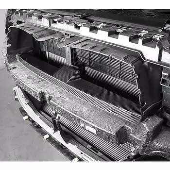 Car Front Bumper Crash Foam Cover Fit For BMW G81 M3 G82 G83 M4 2024-2024 Carbon Fiber, Glossy Black Anti-collision Foam Cover