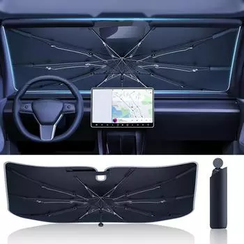 Car Front Windshield Sunshade General Foldable Car Umbrella Sun Protection UV Car Front Window Heat Windshield Sunshade Amagi