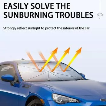 Car Front Windshield Sunshade Sun Protection Dashboard Easy Heat Foldable Insulation Protection Sun Car Supplies Store To C C9T1