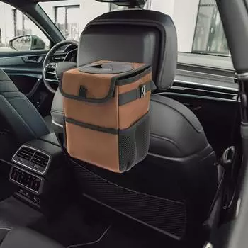 Car Garbage Can For Back Seat Auto Rear Seat Garbage Can Organizer Large Capacity Vehicle Storage Tool For Snacks Paper Towels