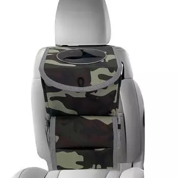 Car Garbage Can For Back Seat Waterproof Trash Bin Foldable Truck Trash Bag Multi-Function Large Capacity Umbrellas Container зелёный