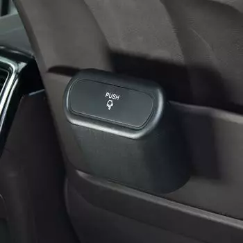 Car Garbage Storage Box Vehicle Dust Case Black Square Pressing Type Trash Car Trash Bin Hanging Can Auto Interior Accessories чёрный