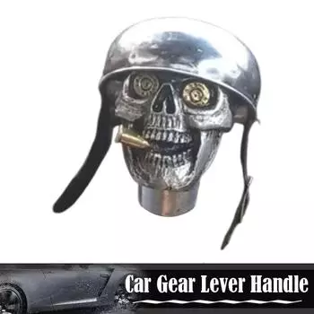 Car Gear Shift Knobs Skull Head Gear Manual Transmission Gear Shift Knob Shifter Lever Personality Modification Car Handle