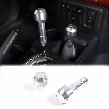 Замена ручки переключения передач автомобиля Замена головки рычага переключения передач автомобиля Украшения для салона автомобиля Запасные части для автомобиля 07-21 серебряный