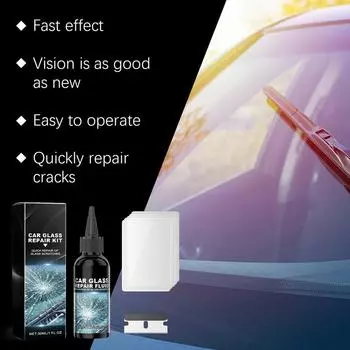 Car Glass Repair Kit Automotive Chipped Window Repair Kit Car Care Kit Automotive Windscreen Repair Kit Vehicle Chipped 50 ML