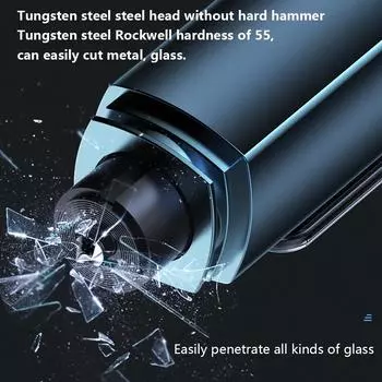 Car glass safety hammer window breaker Multi-purpose safety emergency rescue hammer mini window breaker automotive supplies серебряный