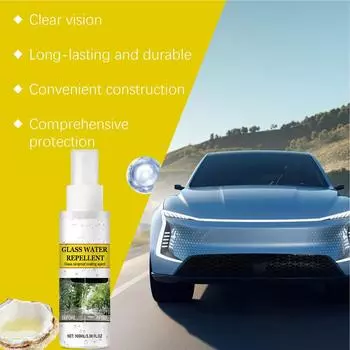 Car Glass Waterproof Coating Agent 100ml Hydrophobic Car Glass Spray for Water-Blocking Motorways City Streets Automotive CHINA