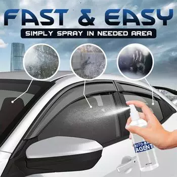 Car Glass Waterproof Coating Agent Anti-Rain for Cars Glass Water Repellent Spray for Car Windshield Windows Rearview Mirror