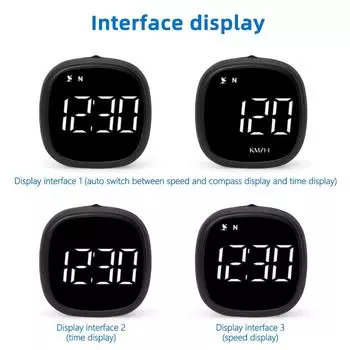 Car GPS Speedometer M30 HUD Head Up Display Compass Overspeed Alarm Digital Car Gauge MPH KMH Display Car Accessory For All Car зелёный