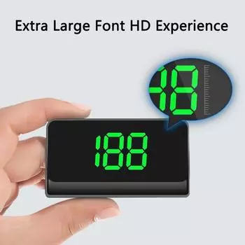 Car Head Up Display GPS HUD Digital Speedometer Plug and Play for All Cars Big Font KMH MPH Windshield Projector Car Accessories
