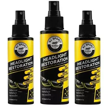 Car Headlight Coating Spray Liquid Car Light Cleaner and Restorer UV Resistant Long Lasting Head Light Coating Spray for Car SUV