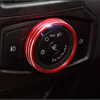 Car Headlight Knob Adjustment Button Trim Frame for Ford Mustang 2015 2016 2017 2018 2019 2020 Car Styling Accessories чёрный