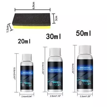 Car Headlight NEW Repair Coating Repair Kit Oxidation Rearview Coating Headlight Polishing Anti-scratch Liquid Car Wash