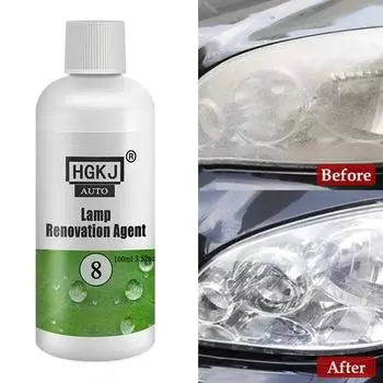 Car Headlight Restoration Polishing Kits Headlamp Scratch Remover Repair Cleaning Paste Remove Oxidation Headlight Polish Liquid