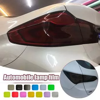 Car Headlight Sticker Taillight Fog Light Vinyl Smoke Film PVC Fashion Tint Wrap Decal Sheet Cover Cars Styling Decoration 30x200CM