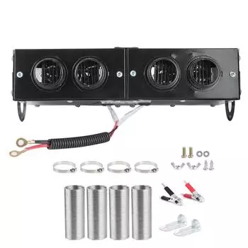 Автомобильный обогреватель, обогреватель, автоматический вентилятор с 4 отверстиями, 12 В, обогреватель, обогреватель, 800 Вт