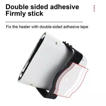 Автомобильный обогреватель с вентилятором 12 В, быстрый нагрев, быстрое размораживание, антизапотеватель с разъемом прикуривателя, вращающееся на 360 градусов основание, автомобильные аксессуары белый