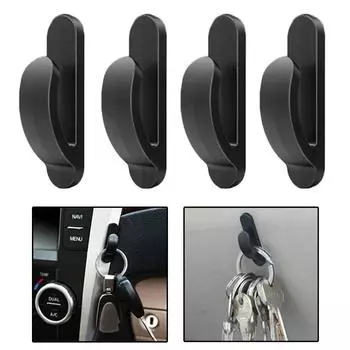 Car Hooks Mini Holder Self-Adhesive Auto Interior Organizer Ornaments Hook Home Bathroom Universal Holder Hooks