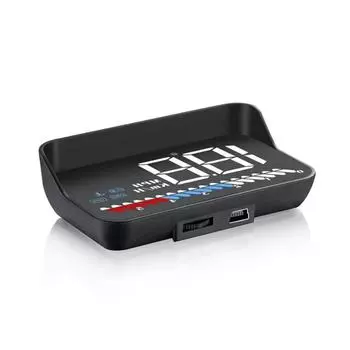 Car HUD head-up display car OBD universal car speed meter water temperature high-definition suspension projector чёрный
