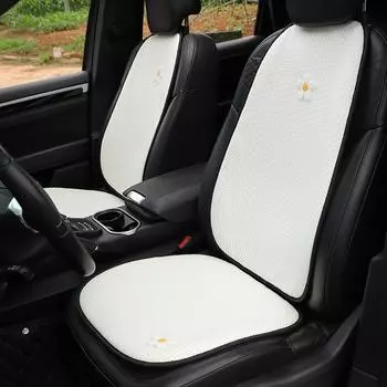 Car Ice Silk Cushion Cover Summer Cool Cute Panda All-season Anti-skid Breathable Seat Cushions Men Women Luxury Car Interior