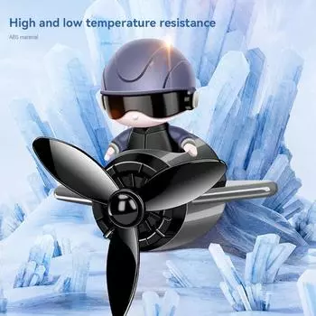 Car Interior Air Freshener Perfume Aromatherapy Air Conditioner Air Vent Aircraft Fragrance Car Interior Decoration Accessories чёрный