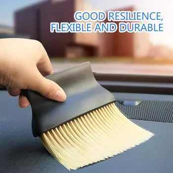 Car Interior Fine Seam Brush Dust Artifact Car Detailing Brush Air Conditioning Outlet Cleaning Brush for Car Maintenance жёлтый
