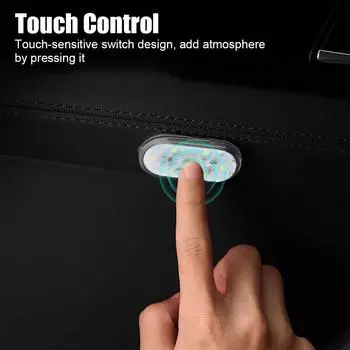 Car Interior Lights 5V 6LED Night Hand Touch Light Reading Light Indoor Car Lighting Car Roof Magnets Reading Lamp Ceiling Lamp белый