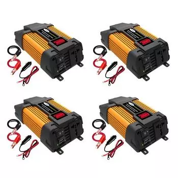 Car Inverter Converter LED Battery Display Dual USB Inverter Modified Sine Wave Multiple Protection for Automobile RV