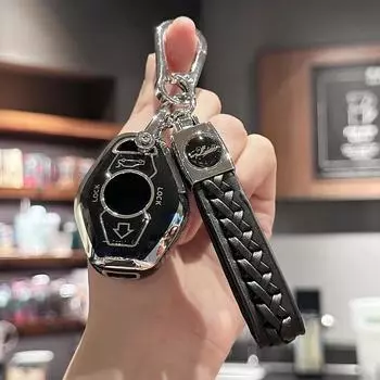 Чехол для автомобильного ключа с кожаным шнурком ручной работы для BMW 3 5 7 серии M3 M5 M6 X3 X5 Z3 Z4 Z8 розовый